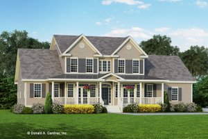 Country Exterior - Front Elevation Plan #929-667
