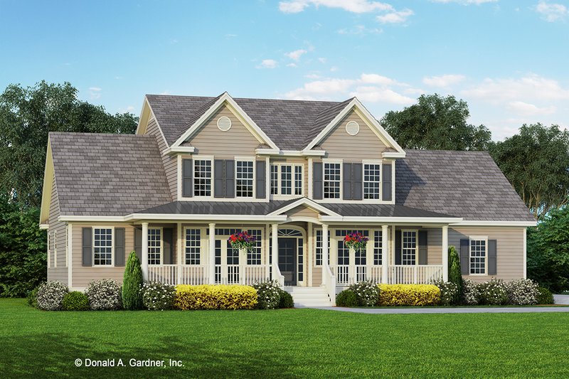Architectural House Design - Country Exterior - Front Elevation Plan #929-667