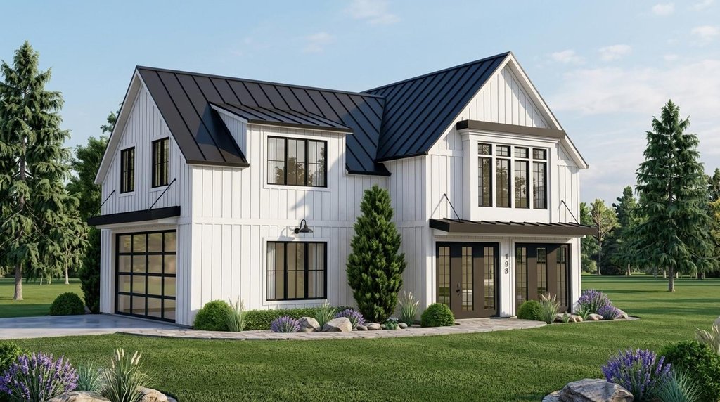 Exterior - Front Elevation 2 for Contemporary House Plan #1064-202 - 2 bed, 1 bath