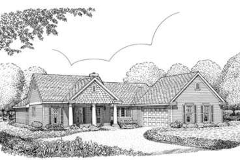 Architectural House Design - Colonial Exterior - Front Elevation Plan #410-289