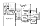 Craftsman Style House Plan - 3 Beds 2 Baths 1800 Sq/Ft Plan #21-279 