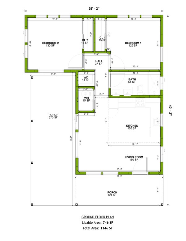 Home Plan - Traditional Floor Plan - Main Floor Plan #1106-132