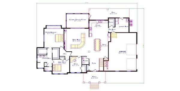 Traditional Floor Plan - Main Floor Plan #1115-3