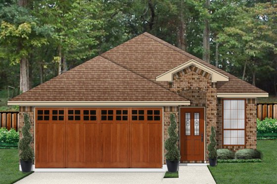 Exterior - Front Elevation for Traditional House Plan #84-639 - 4 bed, 2 bath