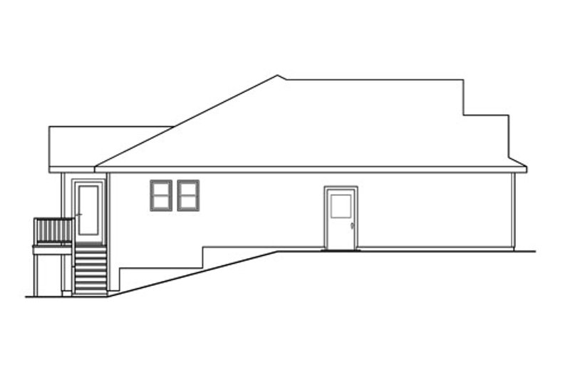 Home Plan - Exterior - Other Elevation for Country House Plan #124-593 - 3 bed, 2 bath