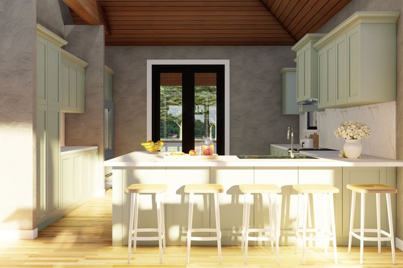 Dream House Plan - Interior - Kitchen 1 for Southern House Plan #17-559 - 2 bed, 2.5 bath