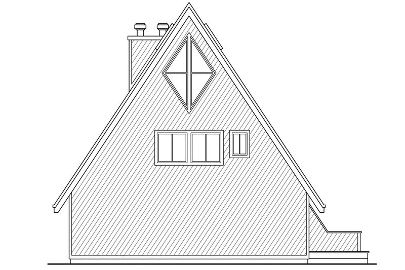 Home Plan - Exterior - Other Elevation for Contemporary House Plan #124-405 - 3 bed, 2 bath