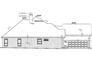 Exterior - Other Elevation for European House Plan #37-128 - 4 bed, 3 bath