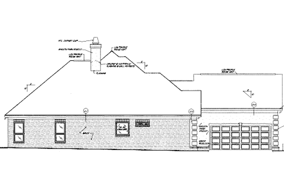Exterior - Other Elevation for European House Plan #37-128 - 4 bed, 3 bath