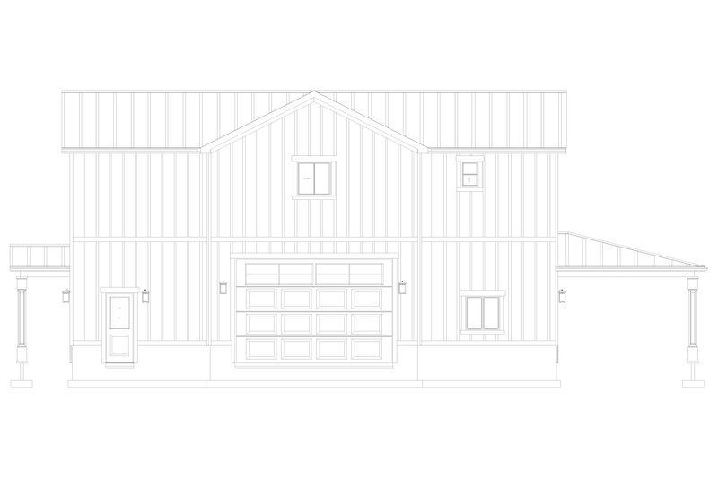 House Plan Design - Exterior - Rear Elevation 2 for Farmhouse House Plan #1060-118 - 2 bed, 2.5 bath