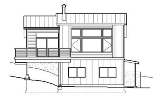 Exterior - Other Elevation 1 for Contemporary House Plan #519-1 - 4 bed, 2.5 bath