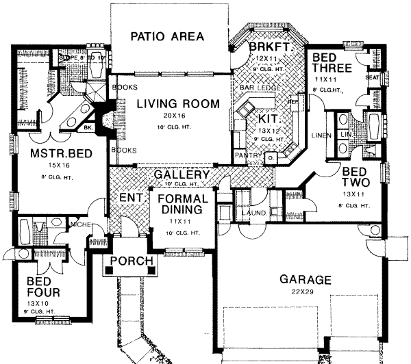 Floor Plan - Main Floor Plan #310-144