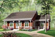 Country Style House Plan - 3 Beds 1 Baths 1147 Sq/Ft Plan #23-473 