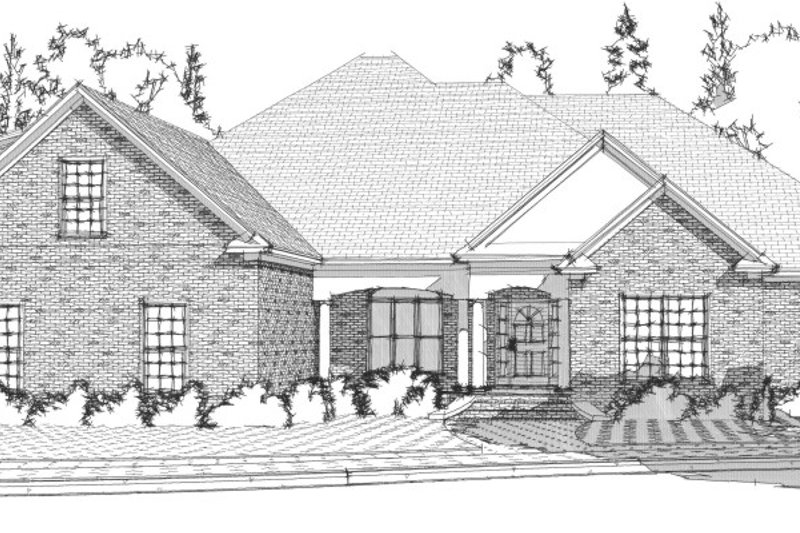 Dream House Plan - Exterior - Front Elevation 3 for Traditional House Plan #63-344 - 4 bed, 4 bath