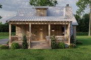 Cabin Style House Plan - 3 Beds 2 Baths 1425 Sq/Ft Plan #923-389 