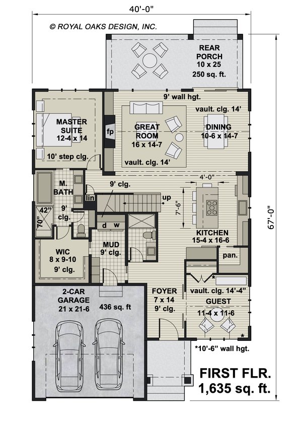 Farmhouse Floor Plan - Main Floor Plan #51-1215