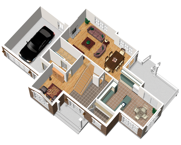 Traditional Floor Plan - Main Floor Plan #25-4716