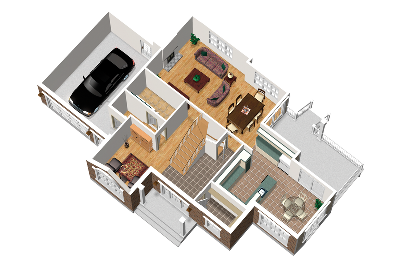 Dream House Plan - Floor Plan - Main Floor 1 for Traditional House Plan #25-4716 - 3 bed, 2 bath