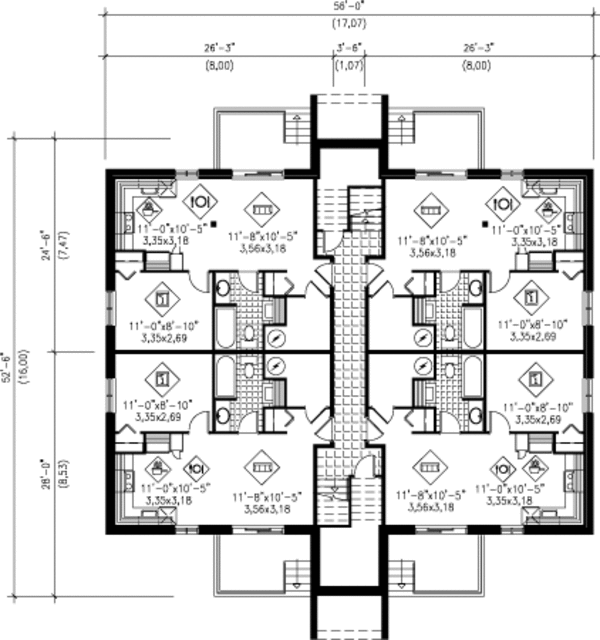 Home Plan - Contemporary Floor Plan - Lower Floor Plan #25-4425