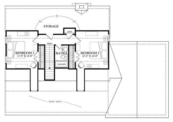 Architectural House Design - Country Floor Plan - Upper Floor Plan #137-294