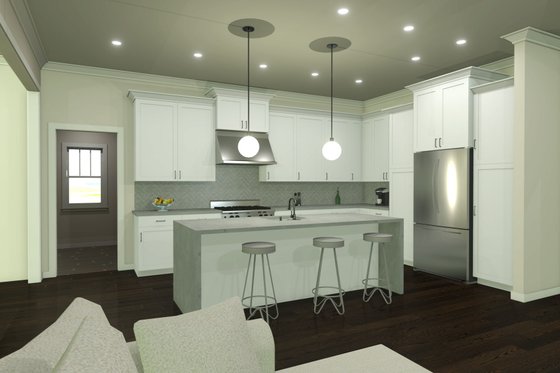 Interior - Kitchen 1 for Farmhouse House Plan #461-74 - 4 bed, 2.5 bath