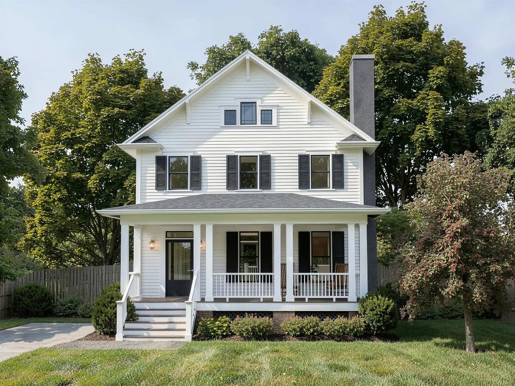 Exterior - Front Elevation 2 for Country House Plan #79-354 - 3 bed, 2.5 bath