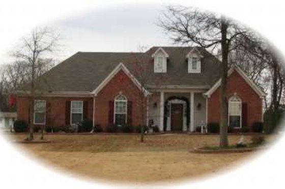 Exterior - Front Elevation for Colonial House Plan #81-1016 - 3 bed, 2 bath