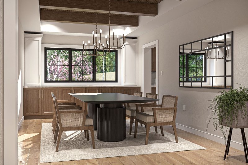 House Design - Interior - Dining Room for Farmhouse House Plan #455-321 - 4 bed, 3.5 bath