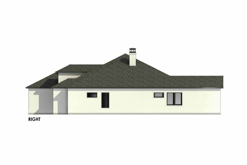 Architectural House Design - Exterior - Other Elevation 1 for Mediterranean House Plan #1096-97 - 4 bed, 2 bath