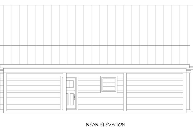 Dream House Plan - Exterior - Rear Elevation for Country House Plan #932-806 - 2 bed, 2 bath