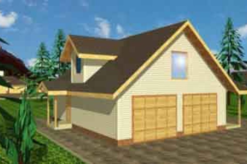 Dream House Plan - Farmhouse Exterior - Front Elevation Plan #117-247
