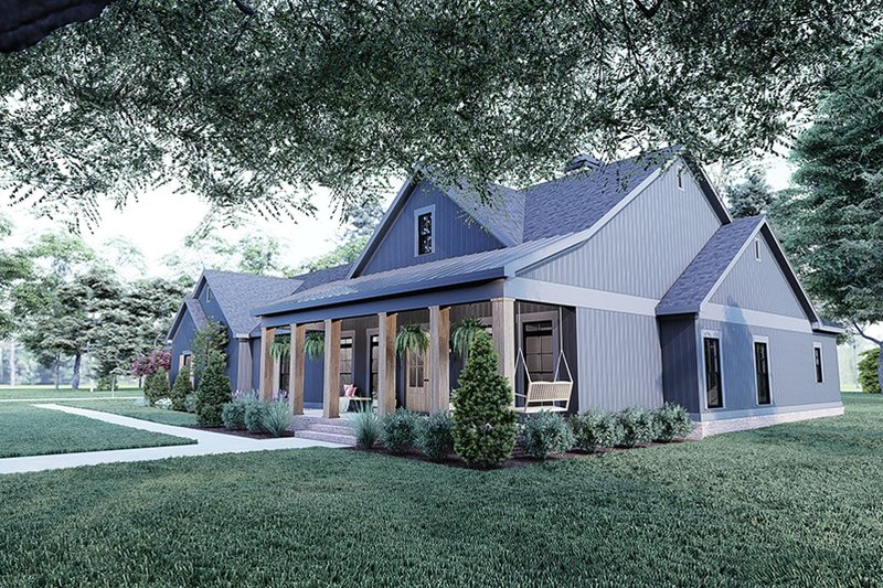 House Blueprint - Exterior - Front Elevation 4 for Farmhouse House Plan #923-304 - 3 bed, 2.5 bath