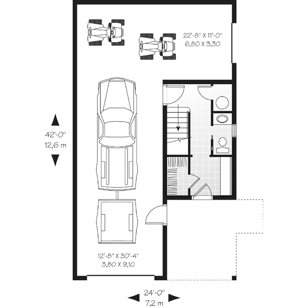 House Blueprint - Traditional Floor Plan - Main Floor Plan #23-442