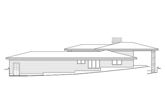 Exterior - Other Elevation 1 for Contemporary House Plan #124-1171 - 3 bed, 3 bath
