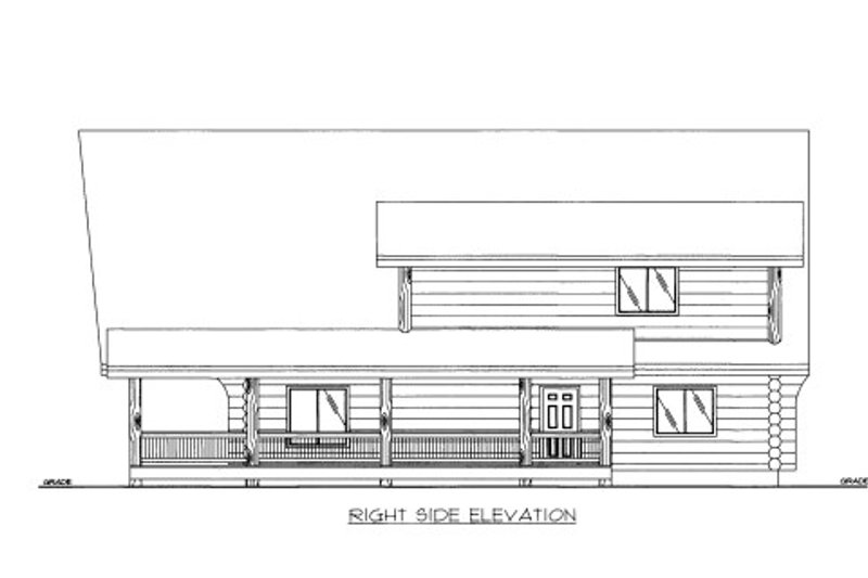 Home Plan - Exterior - Other Elevation 1 for Log House Plan #117-601 - 1 bed, 1 bath