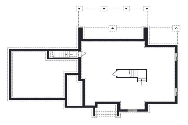 Home Plan - Modern Floor Plan - Lower Floor Plan #23-2310