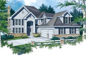 Traditional Exterior - Front Elevation Plan #48-451