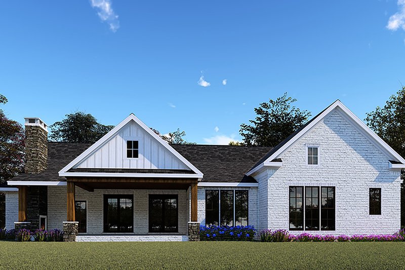 Home Plan - Exterior - Rear Elevation 2 for Farmhouse House Plan #923-154 - 3 bed, 2.5 bath