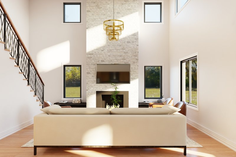 Architectural House Design - Interior - Family Room for Country House Plan #1064-237 - 4 bed, 3 bath