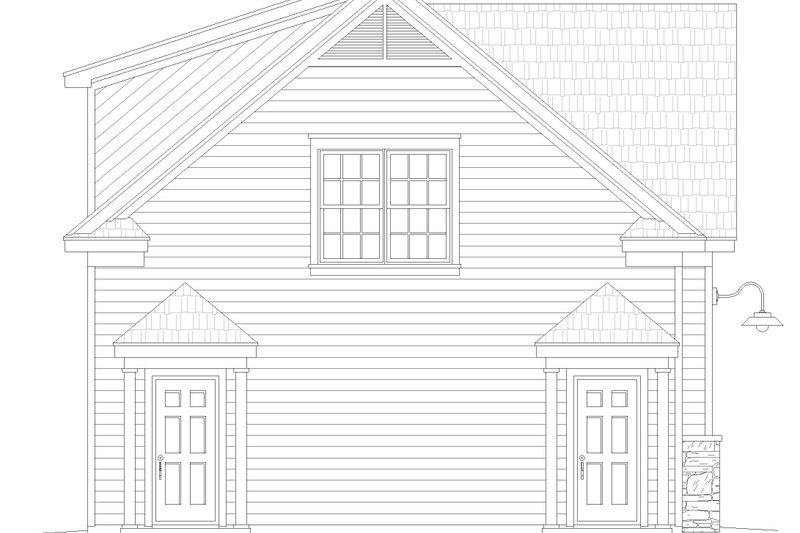 Home Plan - Exterior - Other Elevation for Country House Plan #932-566 - 1 bed, 1 bath