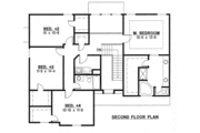 European Style House Plan - 4 Beds 2.5 Baths 2415 Sq/Ft Plan #67-772 
