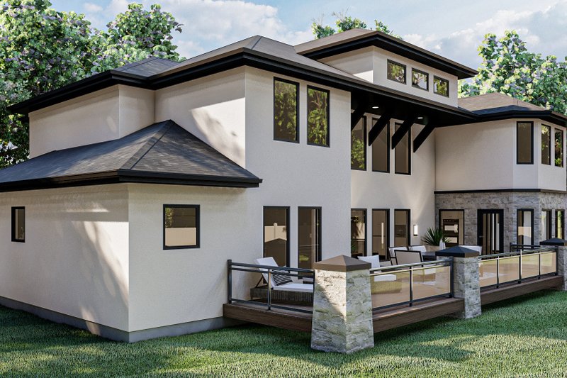 Home Plan - Exterior - Other Elevation 3 for European House Plan #455-160 - 5 bed, 3.5 bath