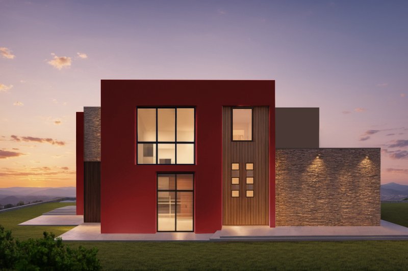House Blueprint - Exterior - Other Elevation for Modern House Plan #542-1 - 4 bed, 6 bath