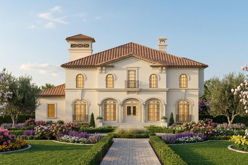 Architectural House Design - Exterior - Front Elevation 5 for Colonial House Plan #119-478 - 4 bed, 3 bath
