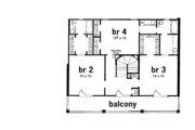 European Style House Plan - 4 Beds 3.5 Baths 2948 Sq/Ft Plan #36-224 
