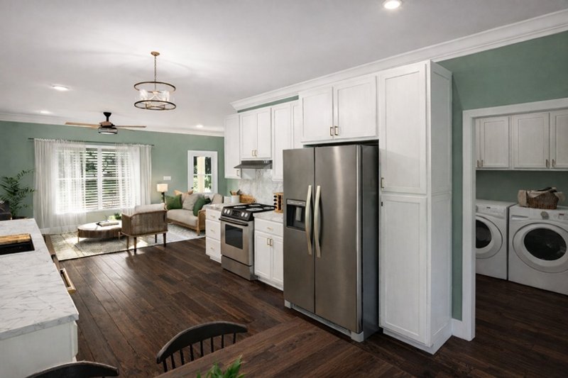 House Blueprint - Interior - Kitchen for Farmhouse House Plan #44-312 - 3 bed, 2 bath