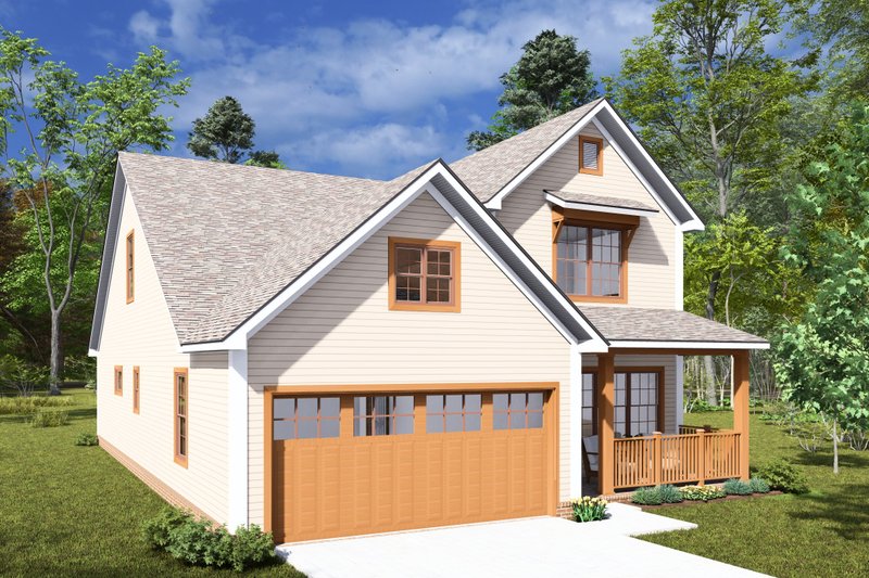 Home Plan - Exterior - Other Elevation 2 for Cottage House Plan #513-2279 - 3 bed, 2.5 bath
