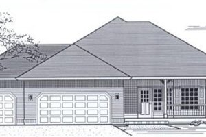 Traditional Exterior - Front Elevation Plan #53-167