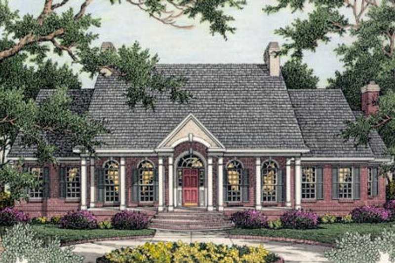 House Design - Southern Exterior - Front Elevation Plan #406-101