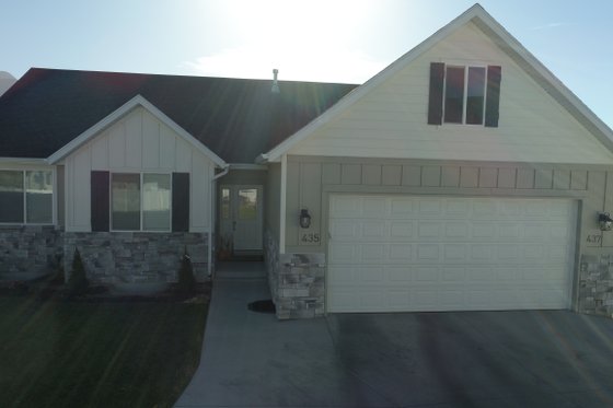 Exterior - Front Elevation 3 for Ranch House Plan #1060-41 - 3 bed, 2 bath